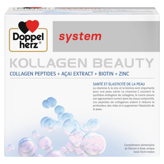Illustration of the product packaging Doppelherz system KOLLAGEN BEAUTY front view